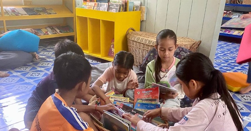 Students in Library